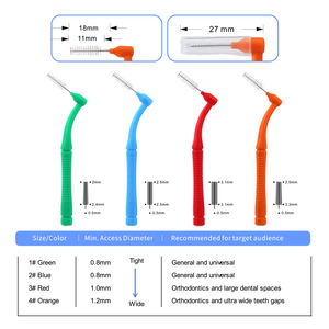 Cepillo Interdental en Forma de L para Higiene Bucal, 5 Piezas/Paquete con Tapa Portátil para Limpieza Dental - Product Image 4