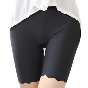 L-4XL grande taille Shorts de sécurité pour femmes dentelle mince glace soie Modal Anti frottement <span class=keywords><strong>cuisse</strong></span> femmes Boxer sous-vêtements Shorts sous jupe - Product Image 4