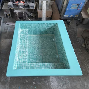 Piscina SPA cuadrada de fibra de vidrio para jardín con escalones integrados, piscina infantil, piscina con estructura, piscina de inmersión - Product Image 4