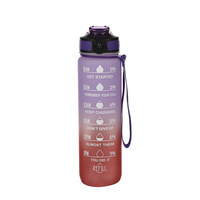 Bouteille de motivation pour les passionnés de sport avec marqueur de temps de 700 ml