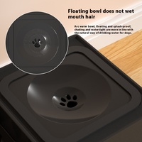 Mangeoire lente surélevée en forme de quadrate réglable pour nourriture et eau pour chien en plastique avec support anti-déversement bols pour chien surélevés