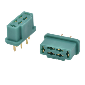 Đầu nối nguồn pin kiểu MPX - đầu nối hình lục giác màu xanh lá cây, đầu nối mạ vàng đồng cho mô hình RC - Product Image 1