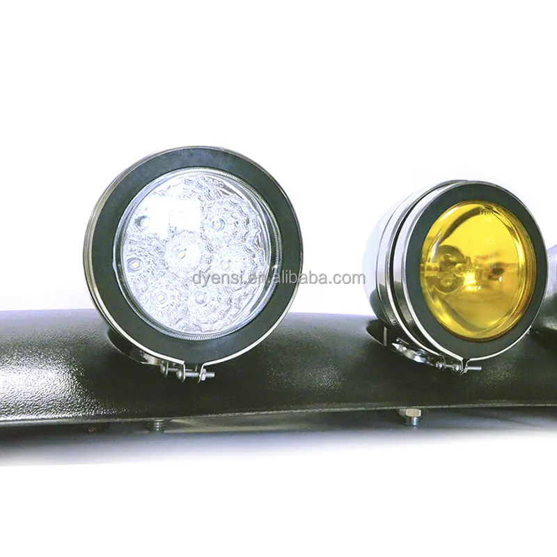 Co Light — phare rond à LED chromé de 5 pouces, projecteur de circulation tout-terrain, pour Jeep Wrangler Truck