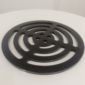 काले गोलाकार धातु वेंटिलेशन ग्रिल-औद्योगिक उपकरण एयरफ्लो पैनल - Product Image 2