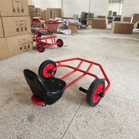 Tricycle pour enfants avec siège haute, tricycle à pédales pour tout-petits, équipement de terrain de jeux pour crèches et aires de jeux commerciales pour enfants