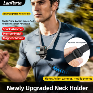 Nouveauté 2026 – Support magnétique réglable pour <span class=keywords><strong>téléphone</strong></span> portable et caméra d'<span class=keywords><strong>action</strong></span>, respectueux de la peau, à porter autour du cou - Product Image 3