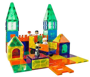 מגנטי בלוקים מכירה לוהטת חינוכיים מגנטי אריחי אבני בניין פלסטיק בניית צעצועים לילדים - Product Image 3