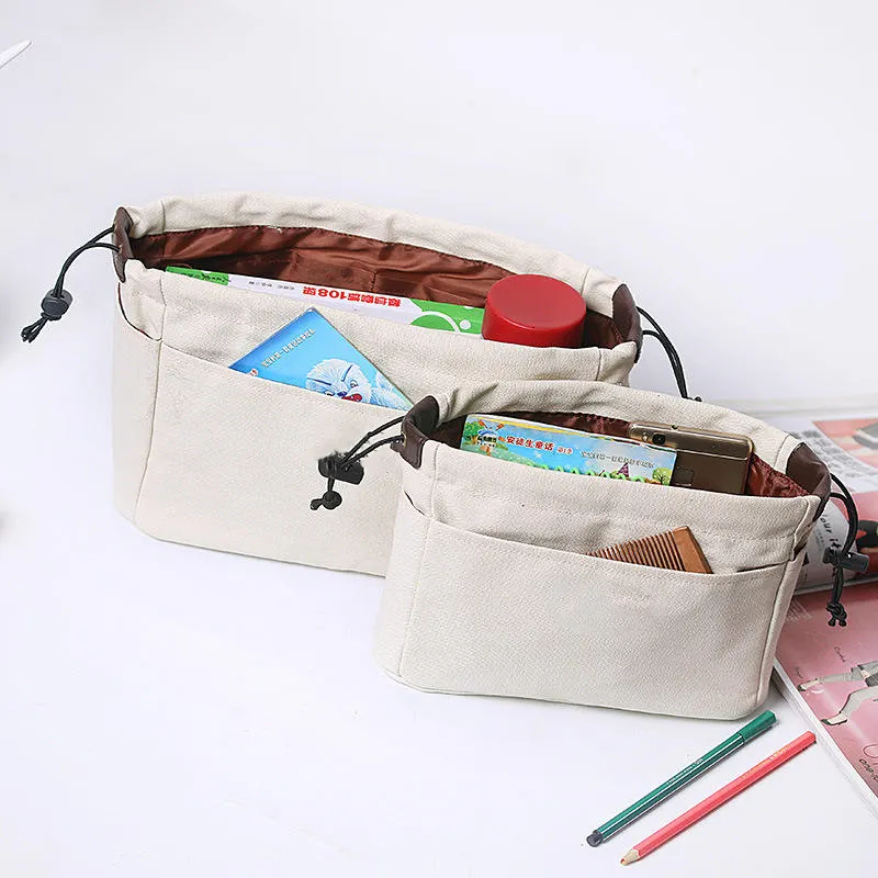 Practical Waterproof Portable Finishing Multi Functional Travel Canvas Cosmetic Storage Makeup Bag