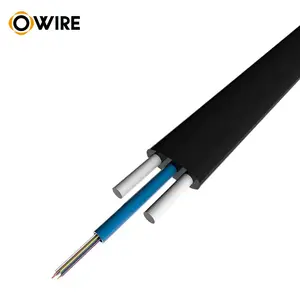 Düz damla optik kablo Lszh/ Hdpe Fiber optik kablo Mini düz tip saplama kablo hava Gyfxtby 6 8 12 çekirdek