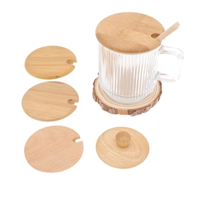 Barattolo di candela di vetro bianco smerigliato con coperchio in <span class=keywords><strong>legno</strong></span> e tappi in <span class=keywords><strong>legno</strong></span> massello scatola di bambù modello decorativo e <span class=keywords><strong>pittura</strong></span> <span class=keywords><strong>per</strong></span> mensole - Product Image 4