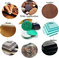 Disque de ponçage universel en oxyde d'aluminium avec support en film humide et sec OEM pour outils abrasifs automobiles Usine de papier de sable personnalisée