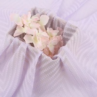 Nouveau design 100% polyester coupé fleur nano crêpe mousseline de soie jacquard tissu pour jupe ou robe