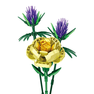 Colección de Bloques de Construcción de Flores: Campanula, Rosa, Clavel, Tulipán, Juguetes Educativos para Niños - Product Image 6