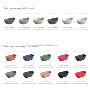 Lavabo mural en pierre composite noire, lavabo en pierre moulée pour salle de bain, plan de travail en surface solide pour lavabo à <span class=keywords><strong>main</strong></span> - Product Image 5