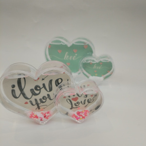 <span class=keywords><strong>Globe</strong></span> à <span class=keywords><strong>neige</strong></span> personnalisé <span class=keywords><strong>en</strong></span> forme <span class=keywords><strong>de</strong></span> cœur avec photo, <span class=keywords><strong>en</strong></span> PS haute transparence, avec paillettes et remplissage d'huile, pour cadeaux <span class=keywords><strong>de</strong></span> festival - Product Image 4