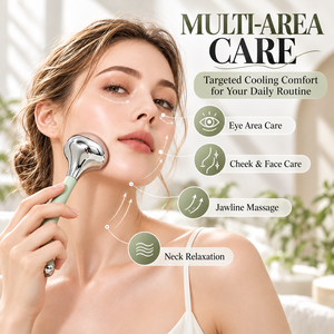 Masajeador Facial con Esferas de Hielo, Varita Crioterapéutica, Herramienta de Masaje Refrescante para Rostro, Área de los Ojos y Cuello - Product Image 4