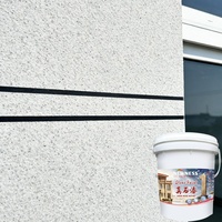 Peinture murale extérieure Gamazine 20L, revêtement mural décoratif texturé résistant aux UV, revêtement de façade de bâtiment résistant aux intempéries