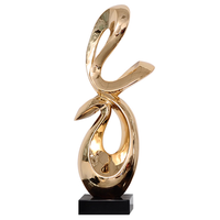 Statue Art Déco en Résine sur Socle en Marbre, Artisanat, Accessoires Feng Shui pour la Décoration de la Maison, du Bureau, du Hall d'Hôtel et du Porche