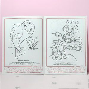 Buku A5 Cetak Kustom Edukasi Anak Bayi, Sampul Keras Kertas Lunak Berwarna Penuh, Buku Mewarnai dengan Logo Kustom - Product Image 4