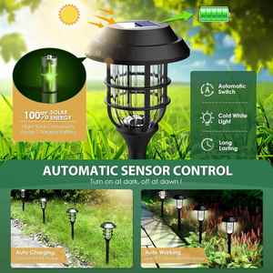 High Quality Solar Outdoor Lawn <b>Lamp</b> 3-in-1 36 Torches LED Solar Flame Garden Light for Outdoor Yard Patio Garden IP44 Rating - Product Image 2