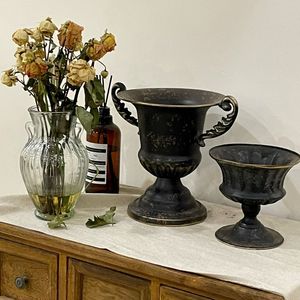 Traditional Iron Tabletop <b>Vase</b> Set For Wedding Decor And Home Decoration - Product Image 3