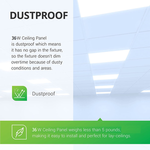 Đèn LED Dạng Tấm Nền Kiến Trúc Hàng Tồn Kho Đèn Trần Thả Đèn Nền Phẳng Điều Chỉnh Được Màu Sắc Và Công Suất - Product Image 5