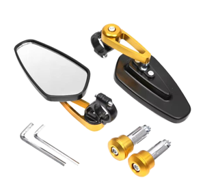 2Pcs 7/8\" 22mm Aluminum <strong>Moto</strong> Mirror Handlebar New Universal Rearview Side Mirrors for Motorcycle Motorbike Review Rear View - Product Image 2