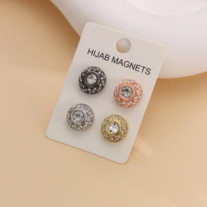 Strong Magnetic Buckle Hijab <b>Magnets</b> Function Silk <b>Scarf</b> Buckle <b>Magnet</b> Brooch Muslim Ramadan Brooch Pin For Hijab Custom - Product Image 1