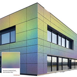 Panneau composite en aluminium ACP Willstrong 6 mm bleu caméléon, ignifuge et imperméable, pour façade de bâtiment de bureau - Product Image 1