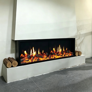 <span class=keywords><strong>Chimenea</strong></span> Eléctrica Ultrafina con Pantalla LCD, Panel Táctil y Temporizador <span class=keywords><strong>para</strong></span> Decoración de Interiores, Sala de Estar - Product Image 3