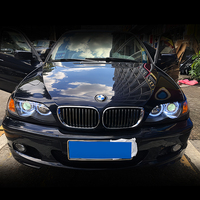 Phares de Voiture pour BMW Série 3 E46 2001-2004 avec Lampes LED Feux de Jour Clignotants Dynamiques Accessoires Auto
