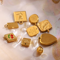 Songfu, recién llegado, abalorios DIY de moda para la fabricación de joyas, alas de amor de acero inoxidable, colgante de cereza, accesorios de joyería