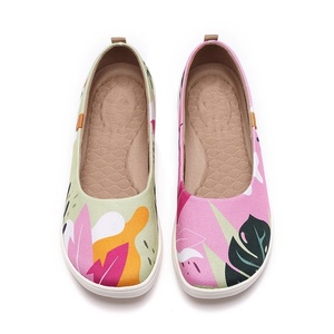 Chaussures décontractées en toile à enfiler pour <span class=keywords><strong>femme</strong></span>, nouvelle collection été, style paresseux, polyvalentes, petites chaussures plates blanches en tissu, réglables - Product Image 6