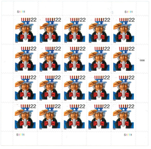 แสตมป์คลาสสิกของสหรัฐอเมริกา รูปเค้กแต่งงานปี 1998 ของลุงแซม ปี 2014 จำนวน 5 แผ่น 100 ชิ้น เหมาะสำหรับการสะสม - Product Image 6