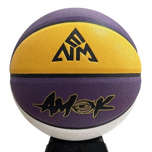 บาสเก็ตบอลมาตรฐานสำหรับผู้ใหญ่ แบบกำหนดเอง ขายส่ง ผลิตจาก PU ดูดซับเหงื่อ ระบายความชื้น ใช้ได้ทั้งในร่มและกลางแจ้ง ขนาด 6 สำหรับผู้หญิง พร้อมโลโก้ <span class=keywords><strong>AMOK</strong></span> - Product Image 1