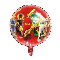 Kit de 7 pièces de décorations de fête Ninja furtif avec bouquet de ballons d'anniversaire