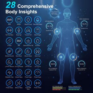 Professional High-accurate Precise Smart <b>Digital</b> Body Fat <b>Scales</b> 8 Electrodes Electronic Weight <b>Scale</b> Body Analysis - Product Image 4