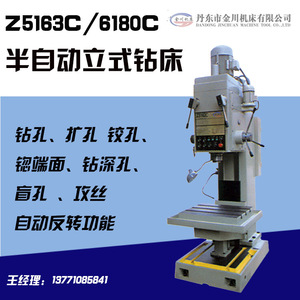 Máquina de Perforación Vertical Semiautomática Z5163C 6180C para Metal, con Función de Reversa Automática - Product Image 1