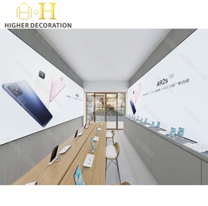 Diseño de Tienda de Teléfonos Móviles, Mostrador de Exhibición de Teléfonos Móviles con Luz, Mostrador de Exhibición de Teléfonos de <span class=keywords><strong>Madera</strong></span> Personalizado - Product Image 5