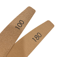 Limes à ongles professionnelles 80 100 180 grains, limes à ongles coréennes blanches zébrées, vente en gros, manucure, marque privée, lime à ongles amovible