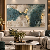 Peinture à l'huile géante « Bloom » noir, blanc et or, effet éclaboussures, sur toile texturée, pour décoration murale moderne de salon ou hall d'hôtel