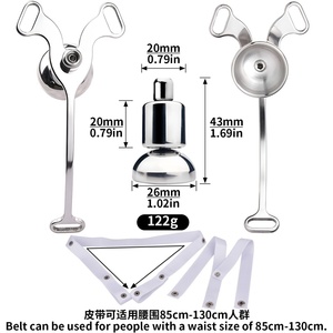 FRRK Sissy Pink <b>Elastic</b> Chastity <b>Belt</b> with Optional Catheter for Male to Female Transformation Sex Suits Steel Flat Penis Cage - Product Image 6