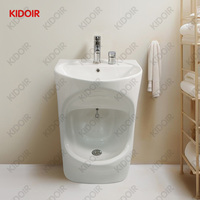 Kidoir Islamique Céramique 2 En 1 Waschbecken Wudu Station d'ablution Lave-pieds Lave-pieds Wudhu Lavabo Pour Maison Musulmane