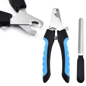 Dog Nail <b>Clippers</b> With File Blue Handle Durable <b>Pet</b> Grooming Tool <b>For</b> Canine Paw Care - Product Image 1