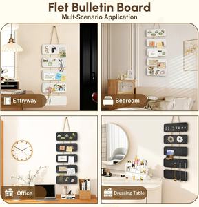 Set di 2 Bachche da Parete in Feltro PET con Corda per Casa, Ufficio, Scuola, Aula - Ideali per Messaggi e Promemoria - Product Image 6