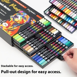 Juego de Rotuladores de Alcohol Borrables de Plástico con Doble Punta para Estudiantes, Material Escolar, Suministros de Papelería, Rotuladores de Pintura Acrílica - Product Image 2