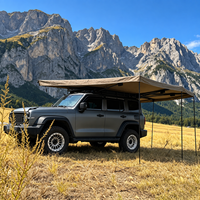 Tente de toit pour véhicule 270XL quatre saisons avec ouverture automatique rapide, coque ABS, tailles 2m/2.5m, kit d'alimentation LED pour le camping et les voyages routiers
