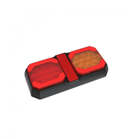 Feu arrière universel carré pour camion, feu combiné LED pour camion, feu arrière EMark 12/24V pour remorque, chariot élévateur, feu stop et clignotant