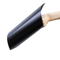 Épaisseur de feuille de PVC noir mat de haute qualité 0.1mm 0.3mm rouleau de feuille de PVC rigide noir brillant