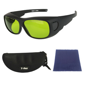 Gafas de seguridad láser T-Rex, lentes de policarbonato de 1064 Nm, antirrayas, montura completa, para protección contra chispas de metal, pulido y soldadura - Product Image 1